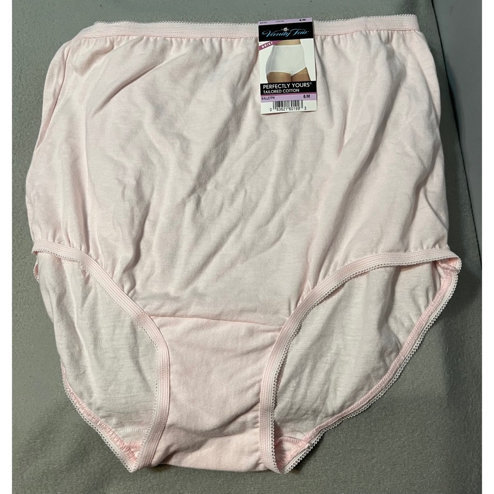 Vanity Fair Perfectly Yours Tailored Cotton Brief Panty Ballet Pink Size 6M - Picture 1 of 4